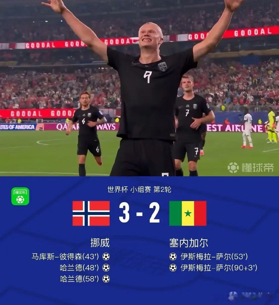 北京时间6月23日世界杯 小组赛 第2轮，挪威对阵塞内加尔。挪威马库斯-彼得森破