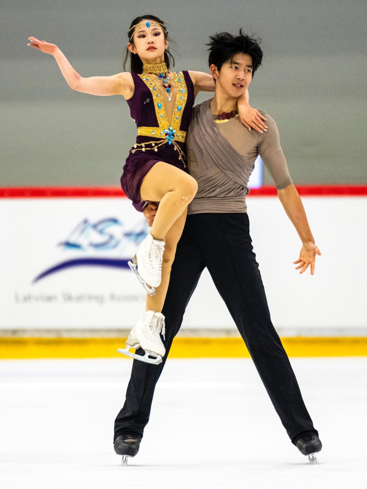 陈雨萱董胤博 2026年JGP拉脱维亚站自由滑+颁奖仪式getty图集 ​​​