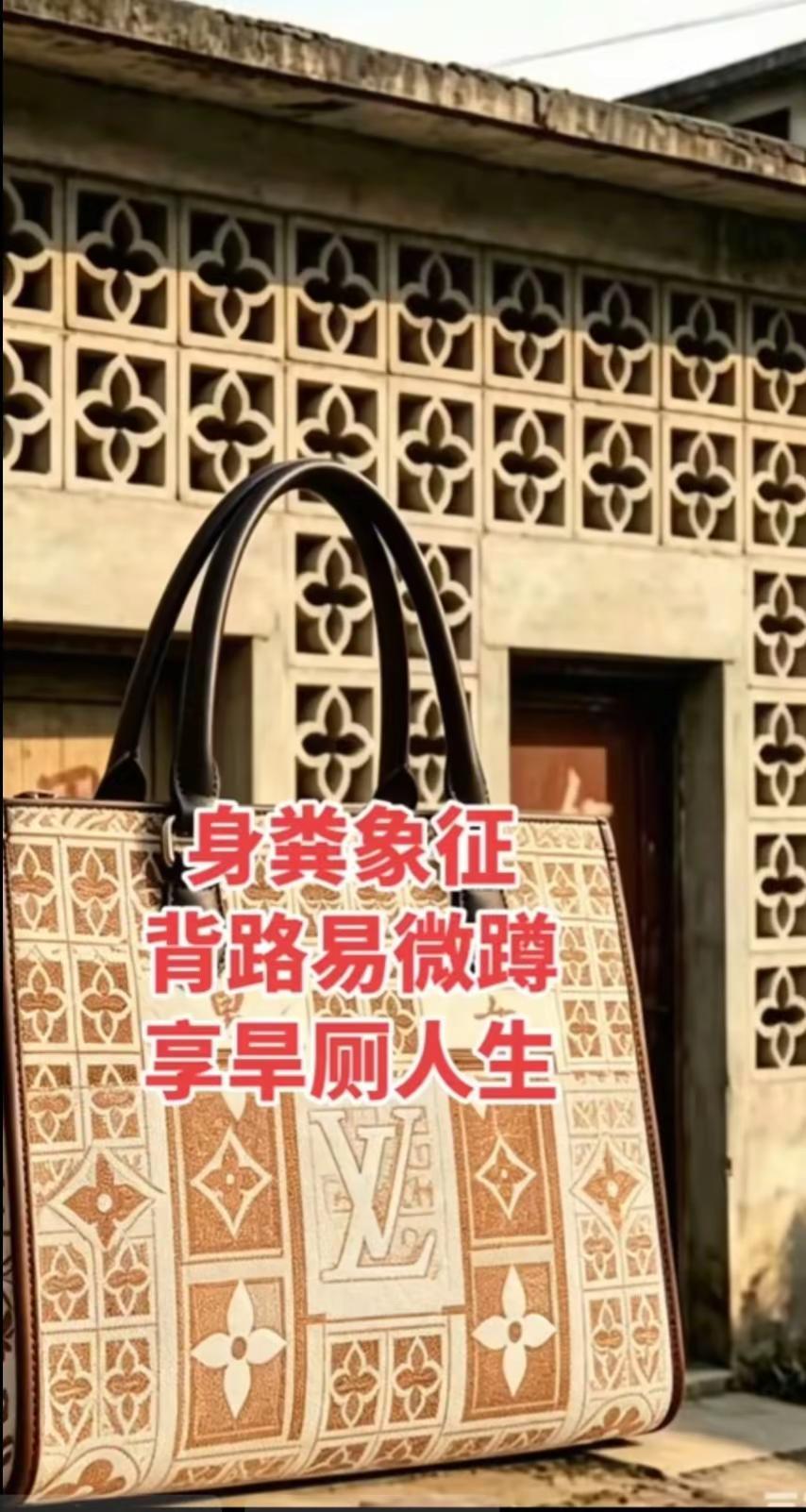 如果我把这个照片发在路易威登的官方账号上，路易威登会不会起诉我。这可真是身粪象征