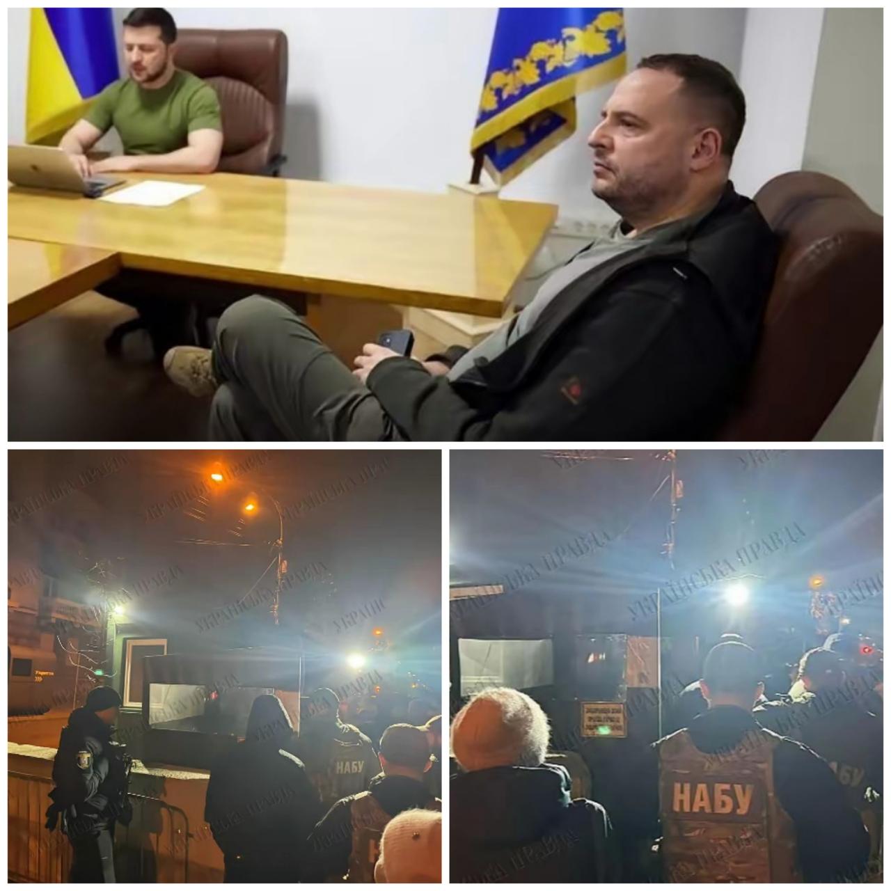 乌克兰反腐败部门对乌克兰总统办公室主任叶尔马克的住所进行了搜查。叶尔马克倒是坦荡