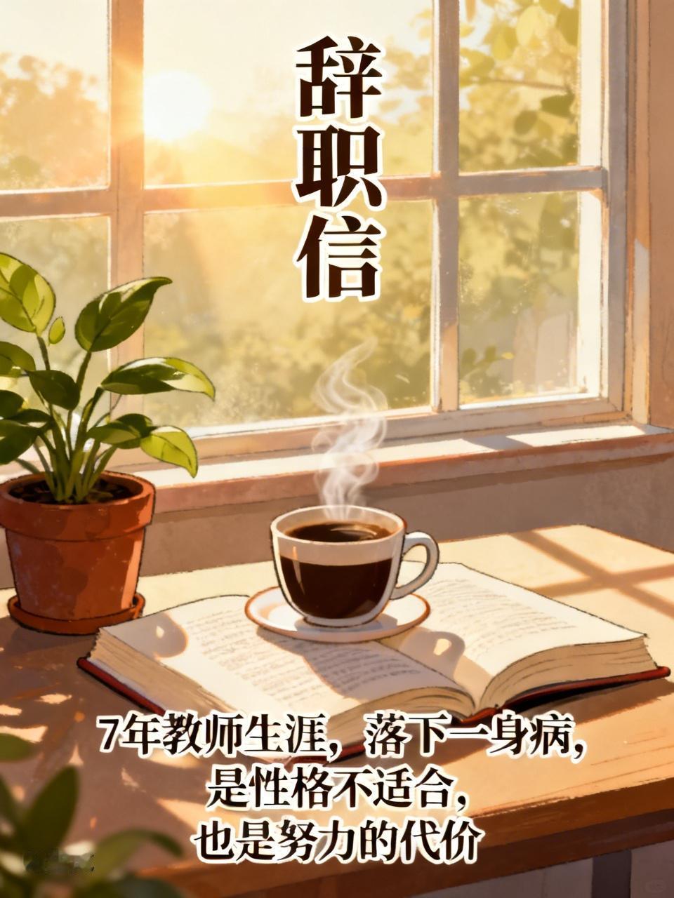 当了7年教师，落了一身的病，这学期过完我要辞职了，辞职报告已经递上去了。
不是教