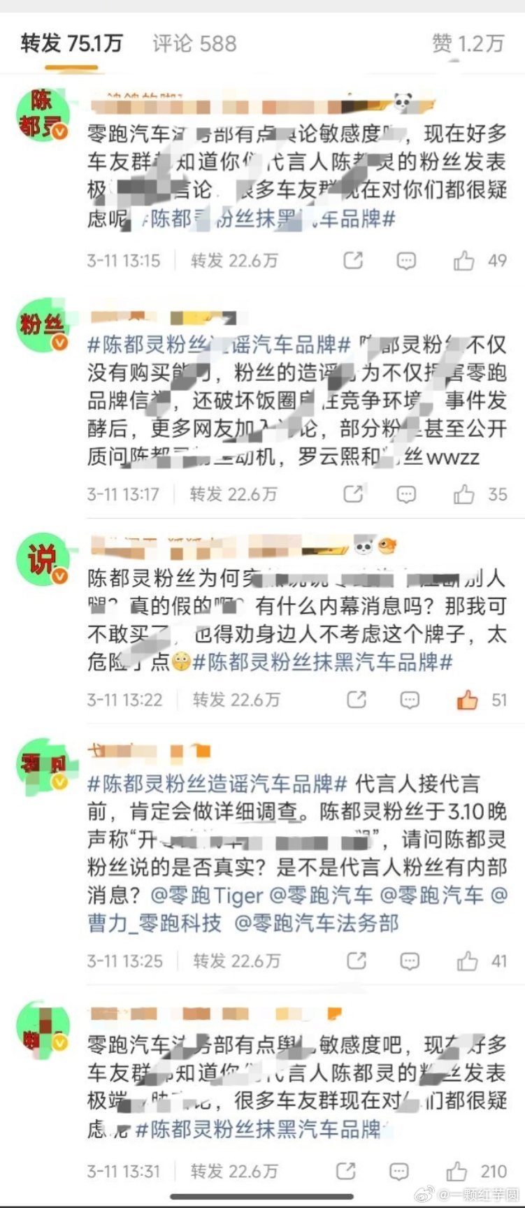 罗云熙粉丝给陈都灵粉丝排字了
