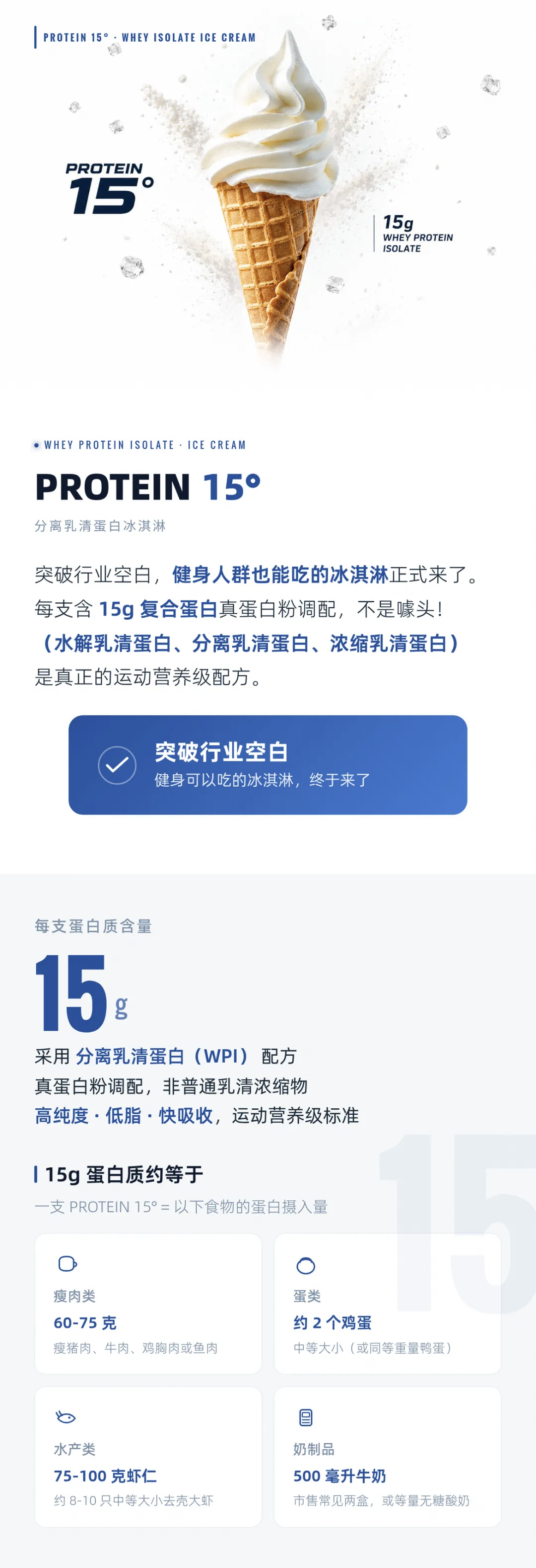 小米食堂真的牛大了蛋白粉冰激凌震撼上市：一支冰激凌含15g蛋白质，采用蛋白粉调配