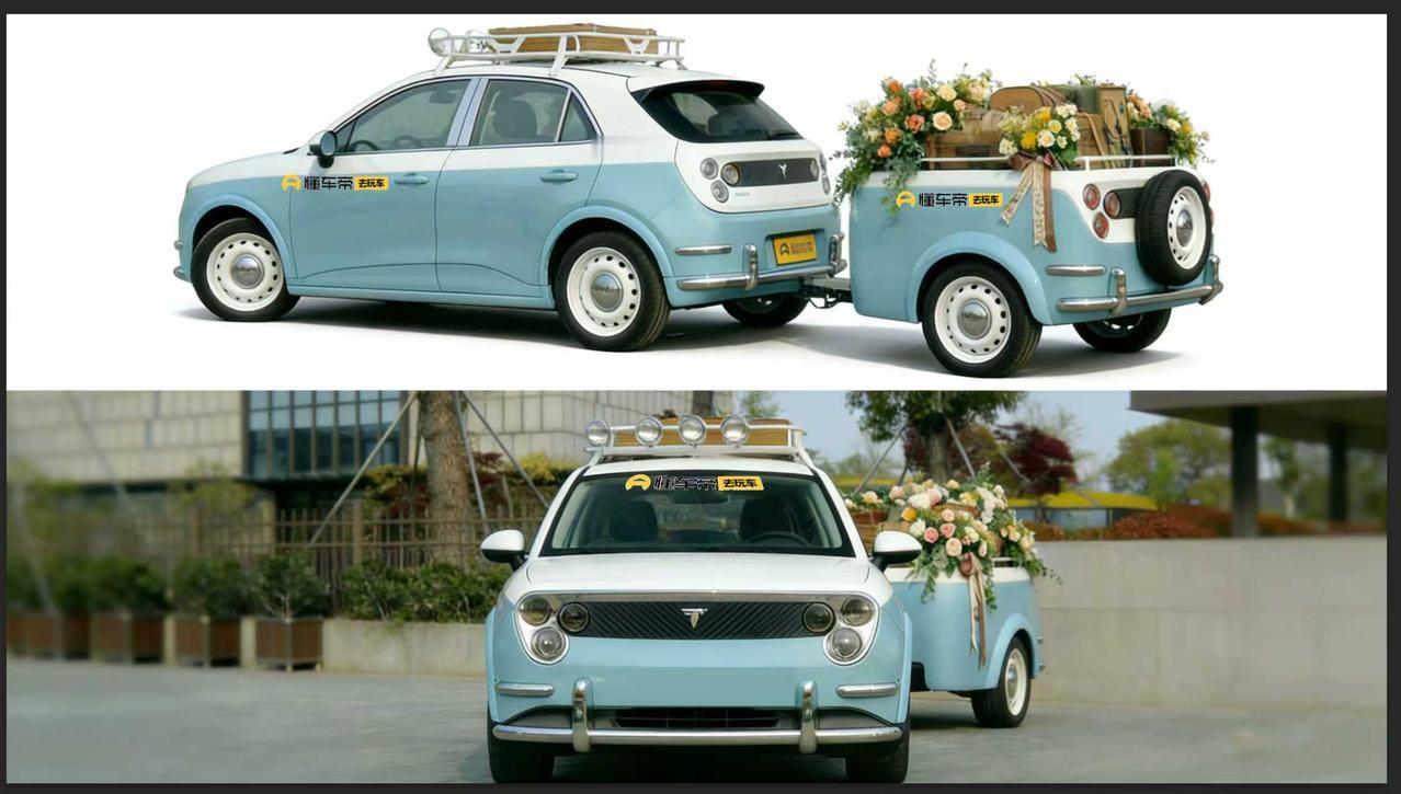 这次为了契合萤火虫本身玩乐小车的属性，我们要把它改装成一个有复古范的玩具车。 同