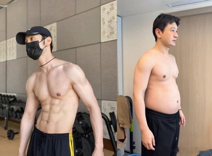 这这这竟然都是黄晓明 ​​​​看到晓明哥为了角色增重，也曾瘦骨嶙峋，还一直保持八