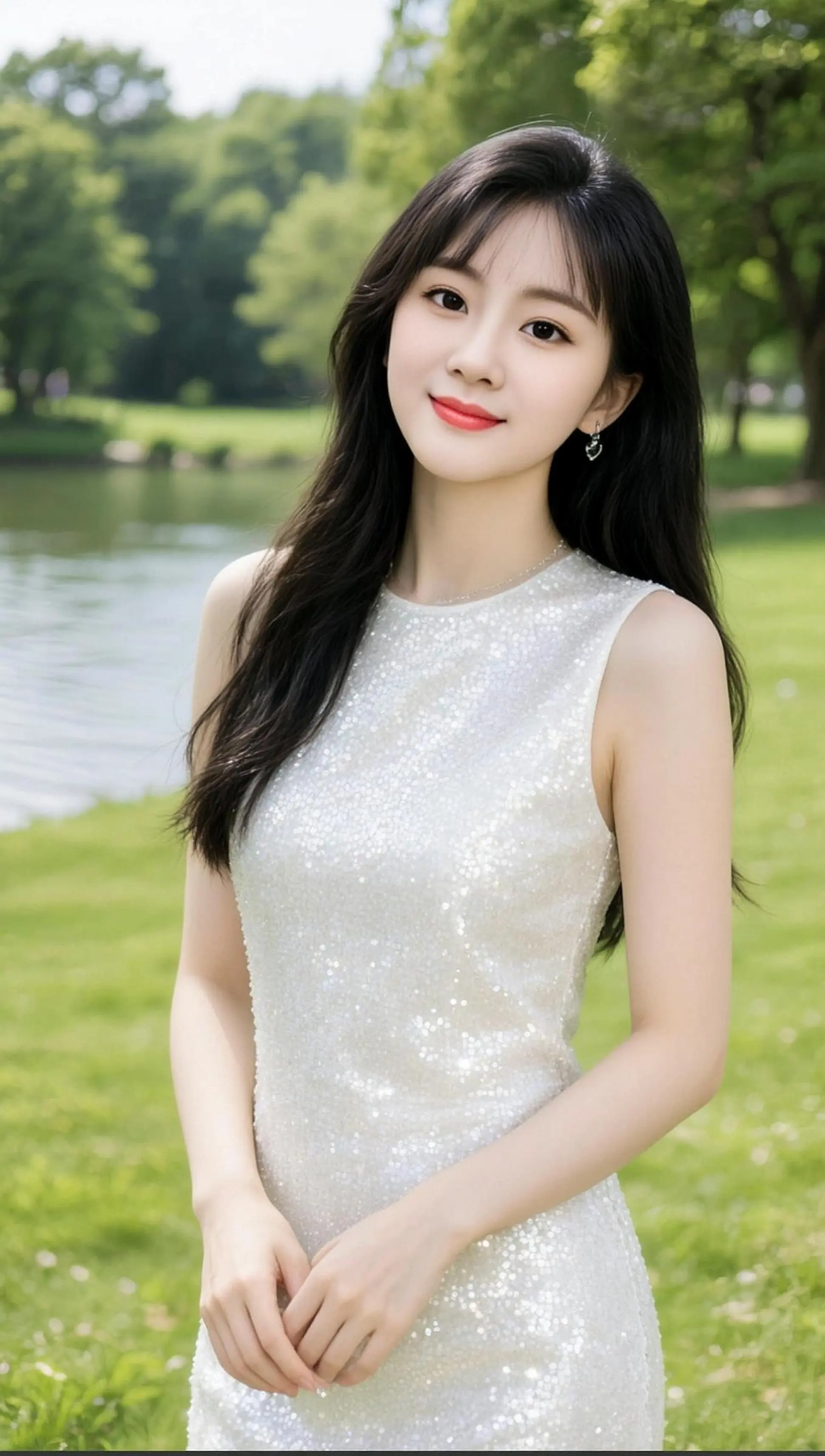 AI湖畔清新写真 ai创作