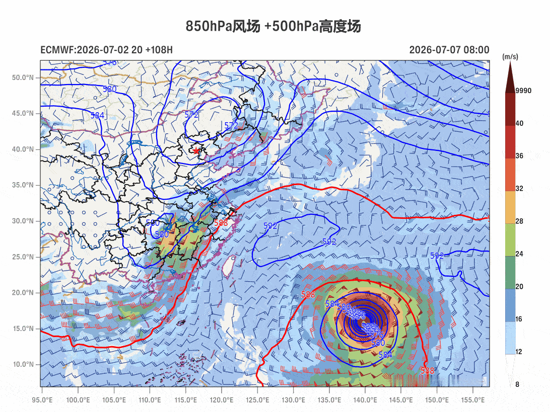 【台风巴威】今晨台风巴威已经开眼，中央气象台给出了35米/秒（12级）的强度评价