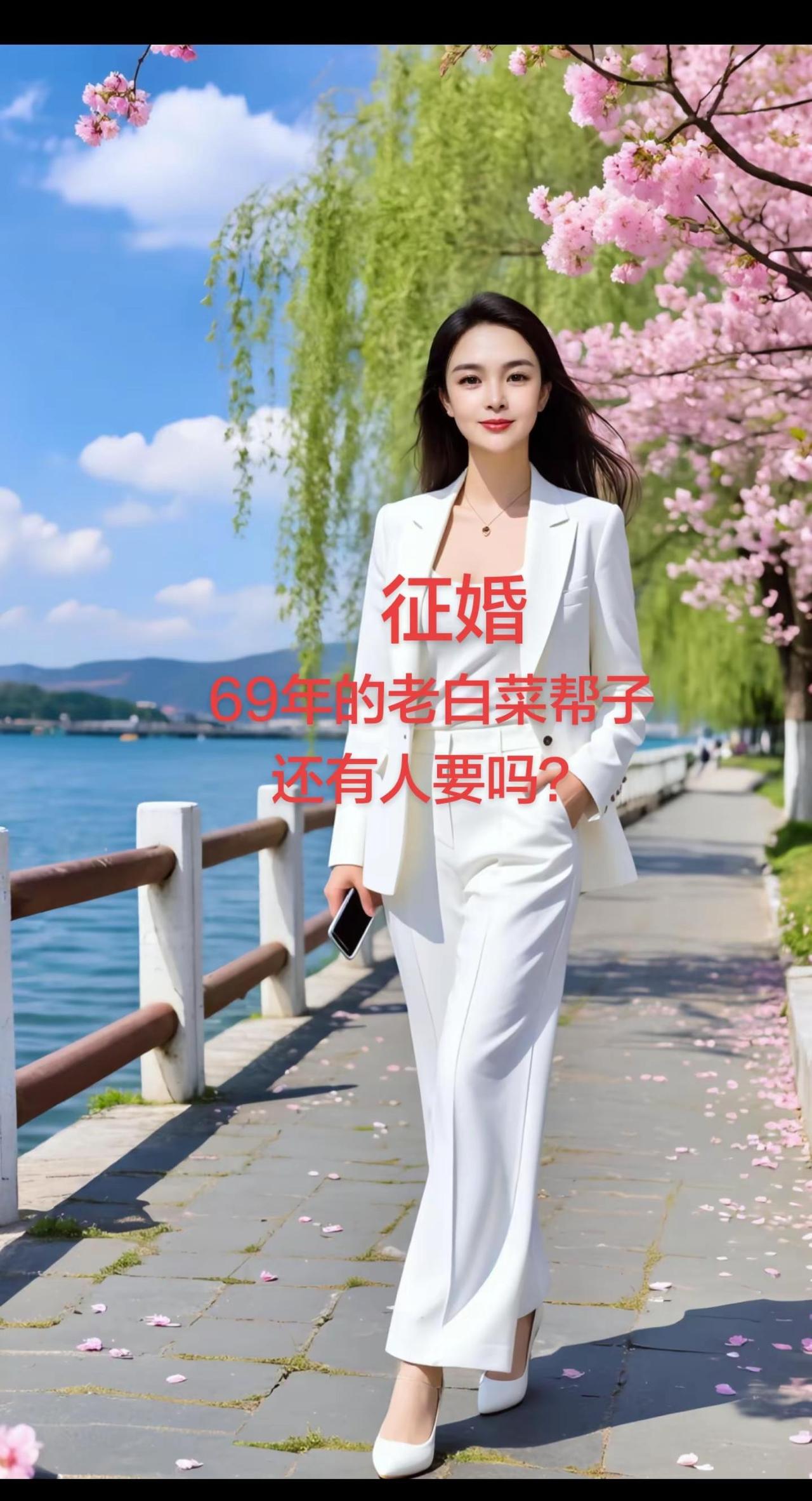 69年的老母鸡，有人看得上吗？AI湖畔白衣影