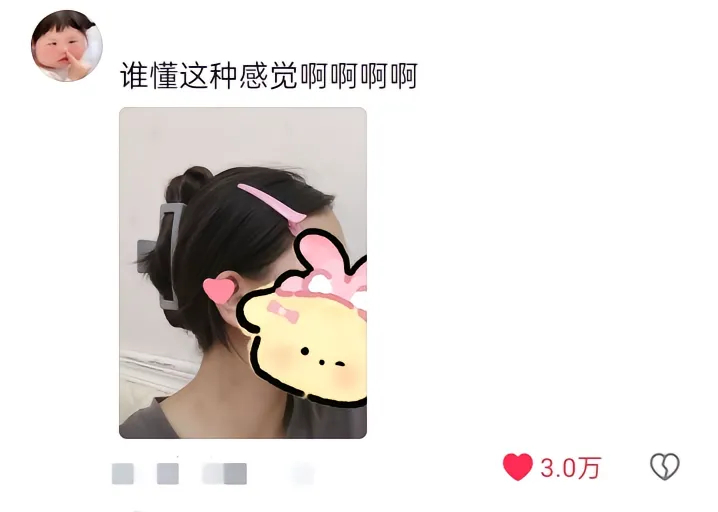 女大放假专属发型哈哈哈哈一根都别想下来 