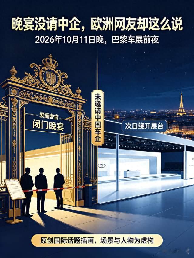 晚宴不邀中企，欧洲网友却道出大实话