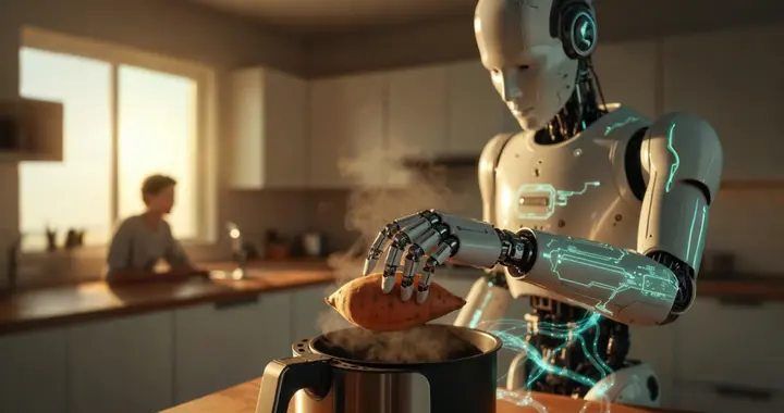 π0.7的泛化能力有多强？零样本纯靠口述就能用空气炸锅