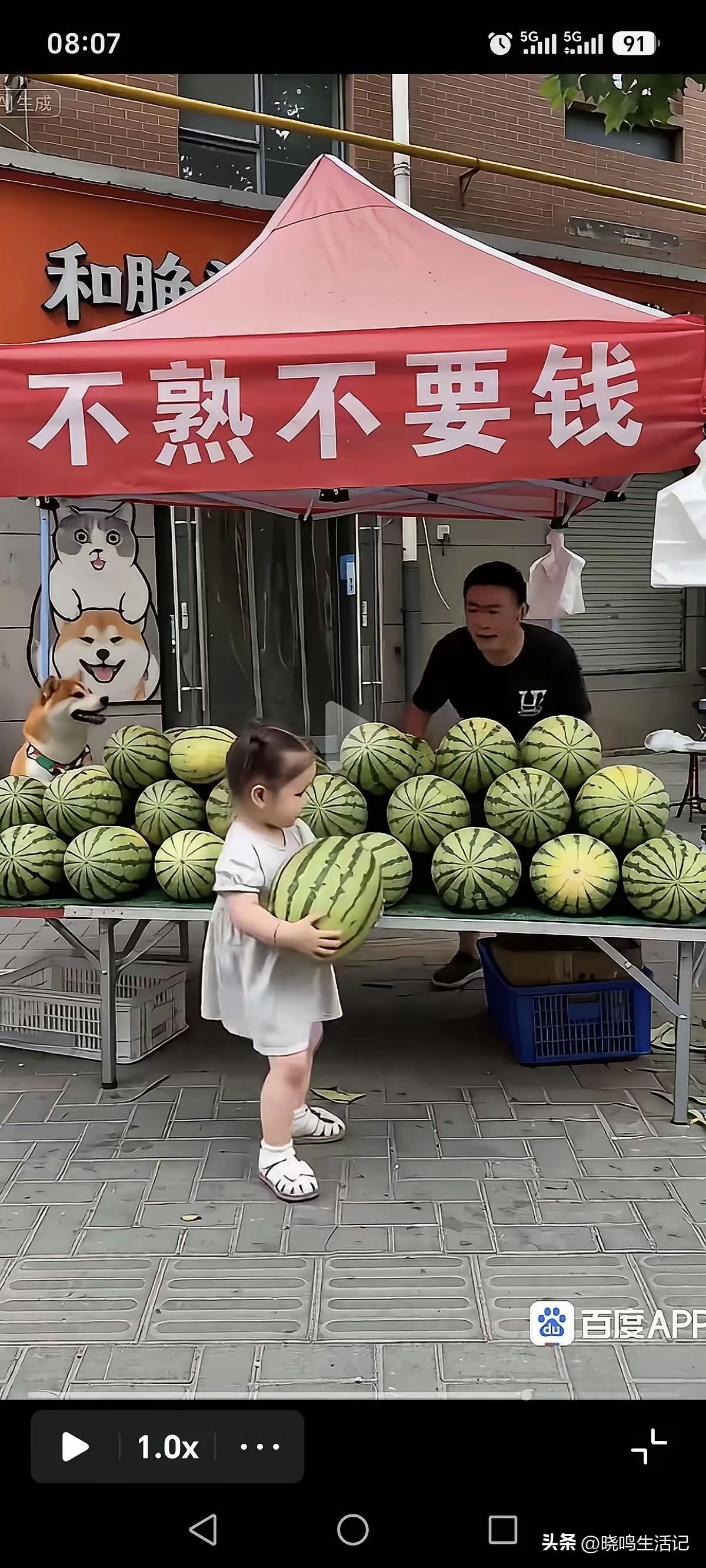 还别说，现在很少买到半生不熟的西瓜了。