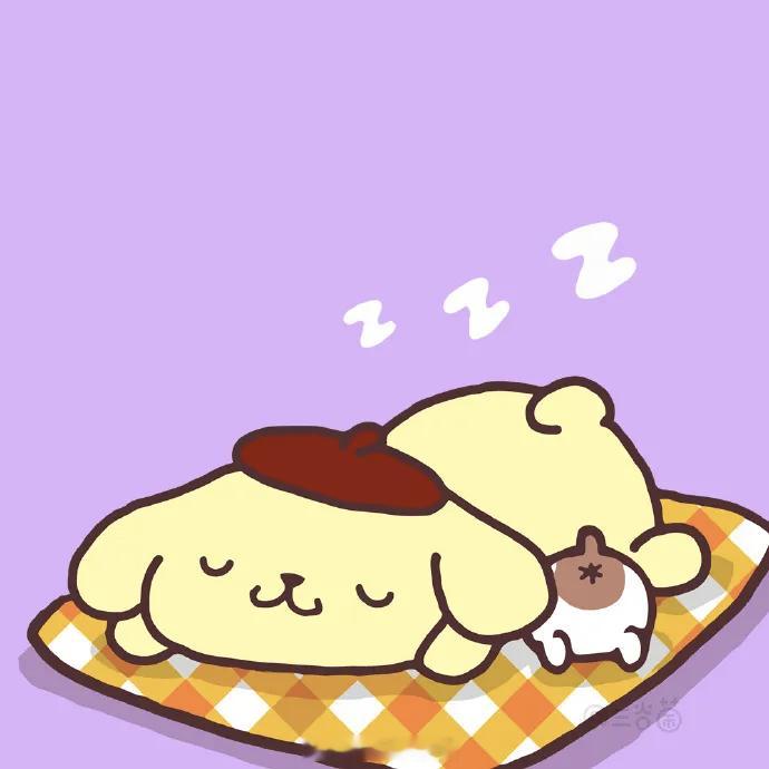 三丽鸥[超话]布丁狗30周年布丁狗的Pompom内容集睡觉💤布丁狗，太可爱了吧
