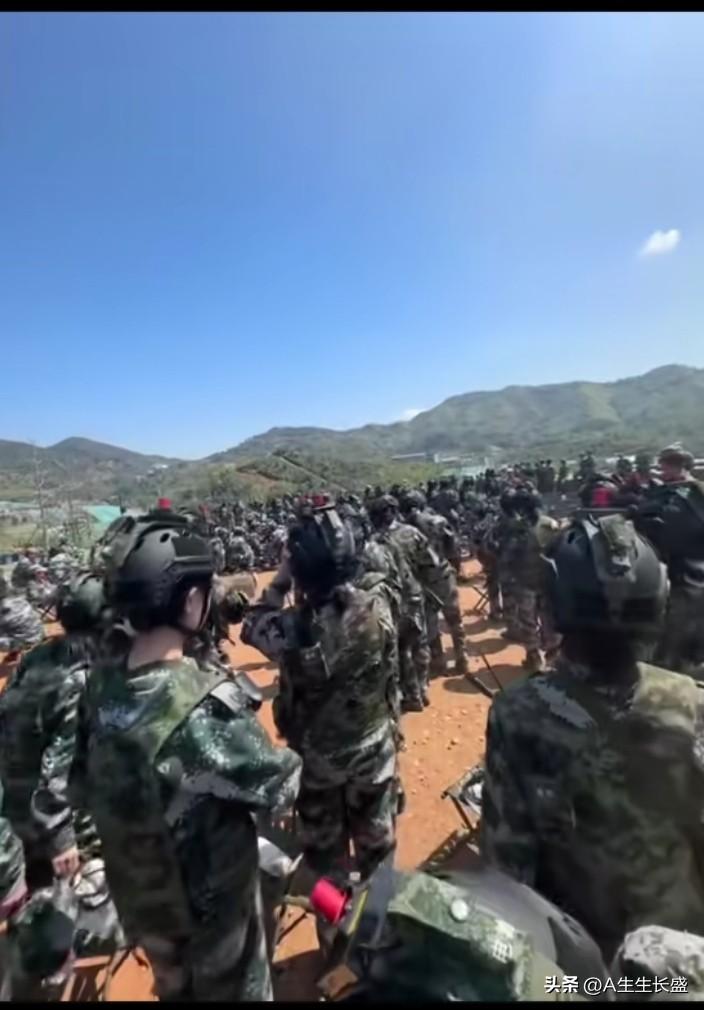 这么多人，象大部队开拔，必须吃苦才行！