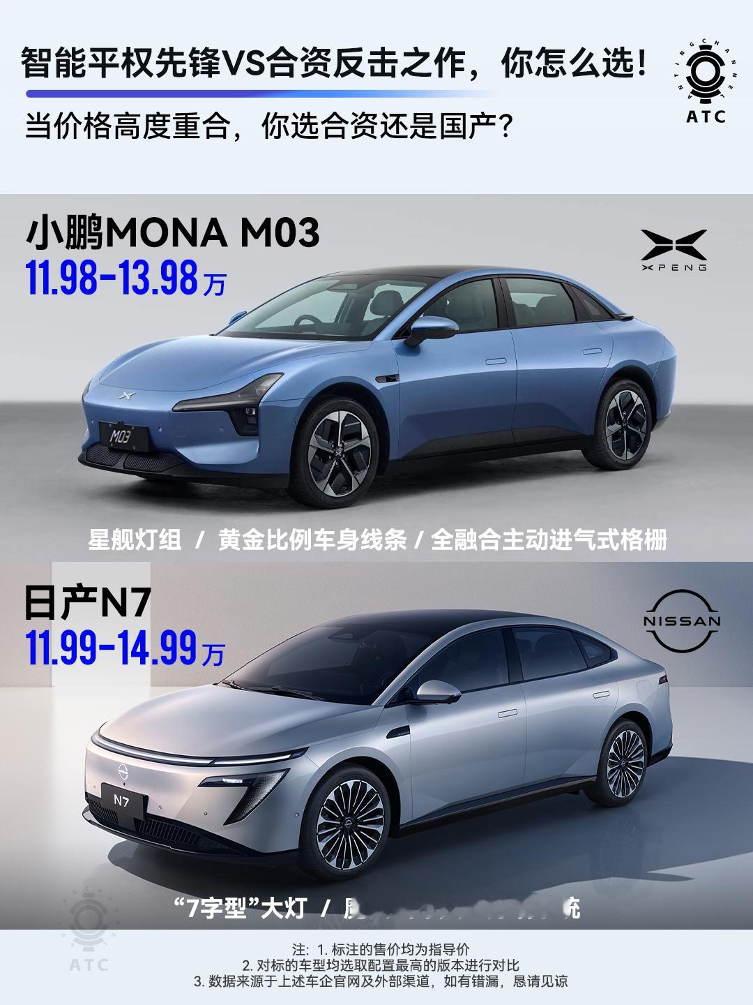 破斧沉舟的N7，敌得过智能平权的M03吗？当下，要数15万以内最火的纯电家轿，日