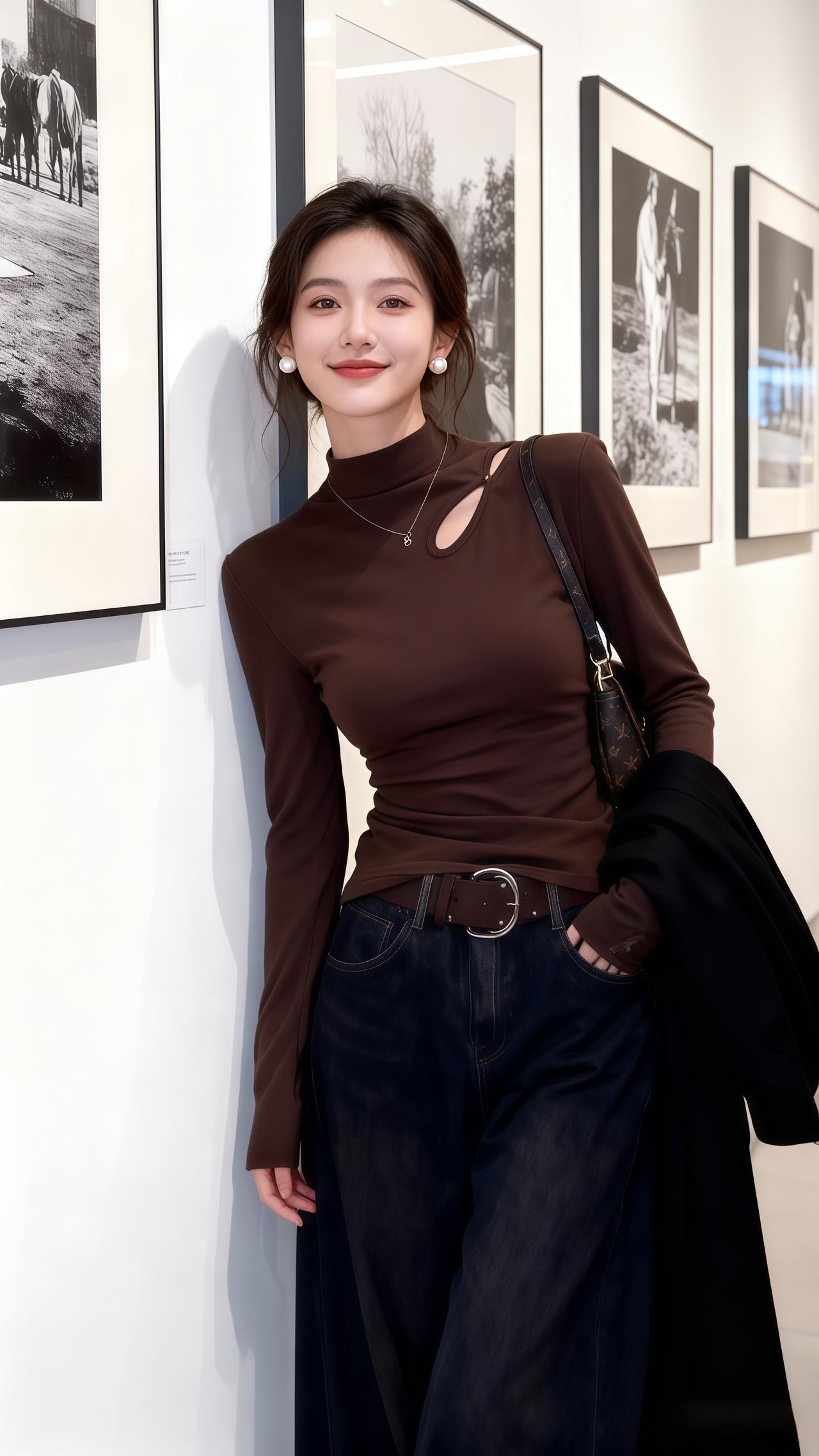 今天穿什么呀 打底衫  气质穿搭穿搭韩系穿搭