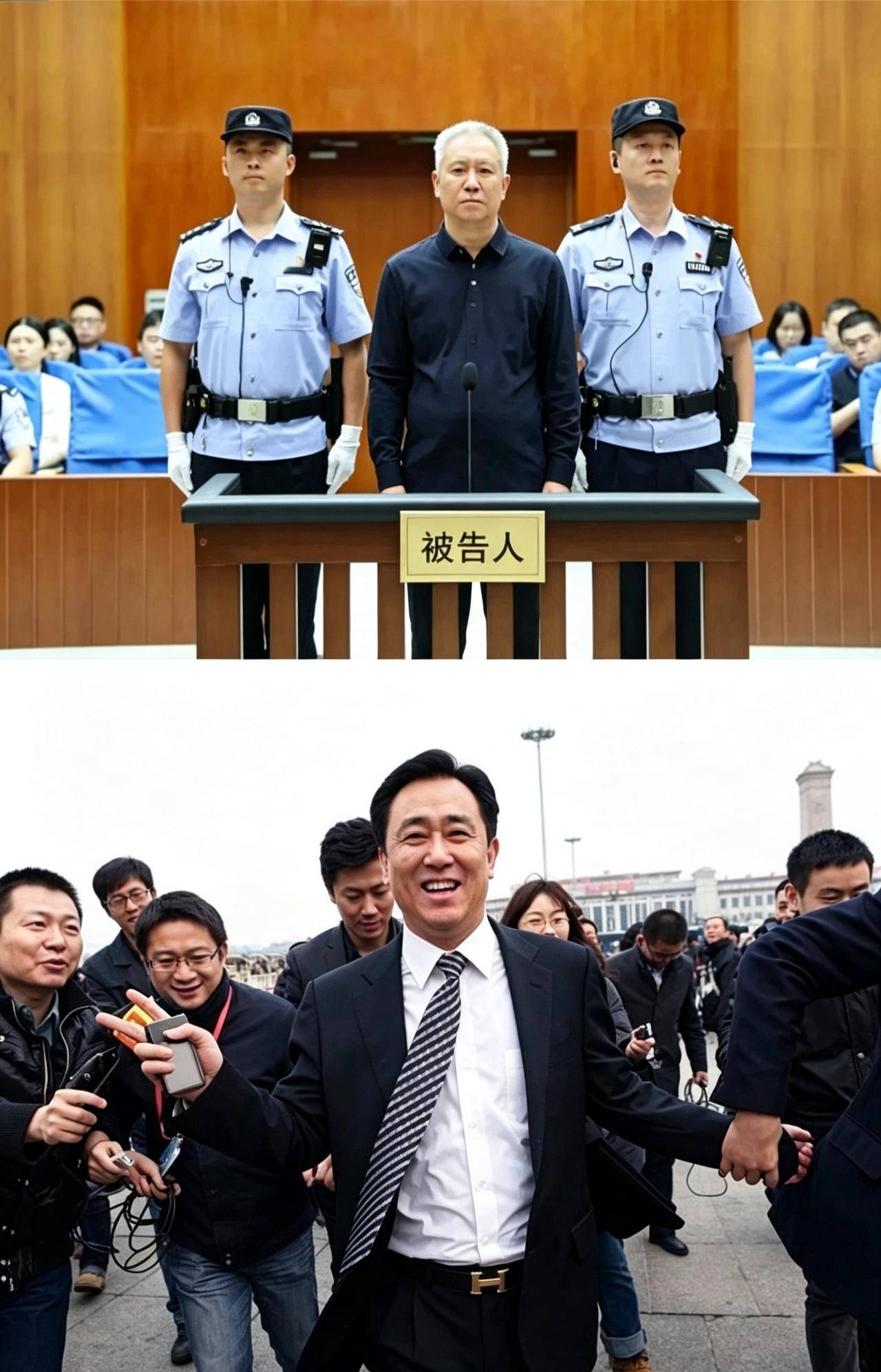 浮沉十年，恍如隔世
两张照片，照见人生巨大的落差。十年前，他西装革履，意气风发，