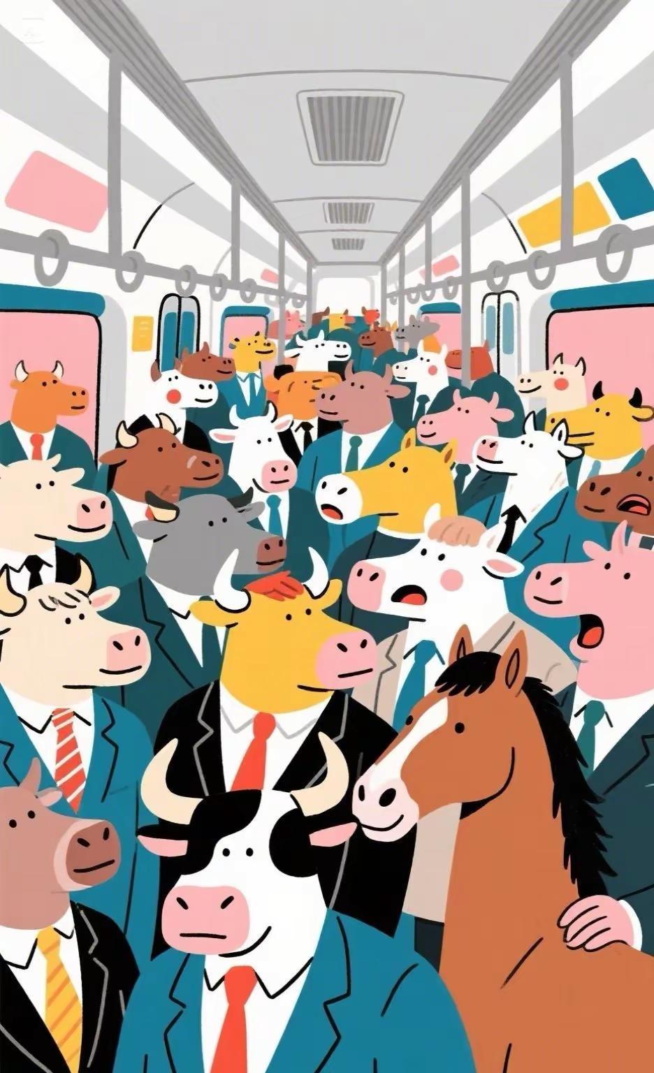 早高峰的北京地铁里能有十万人，谁能信啊😦北京地铁