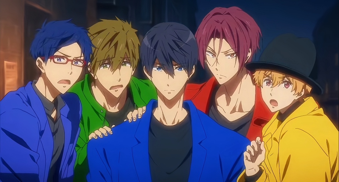 #free!# 游泳队全员西服装！简直帅的移不开眼睛[哇][哇]！！ #free