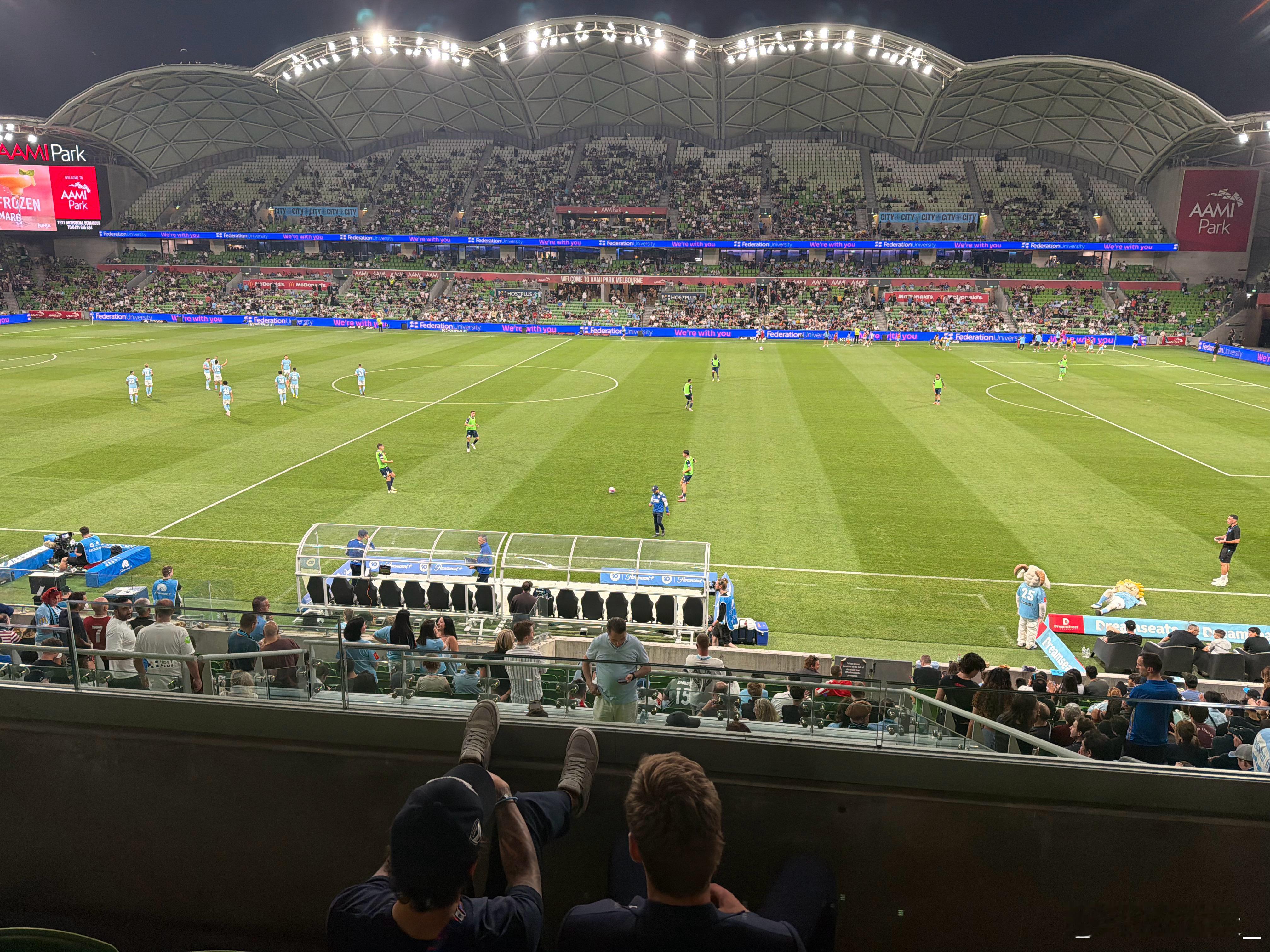 墨尔本德比，AAMI Park的包厢餐食最近进步很大啊 澳大利亚·AAMI Pa