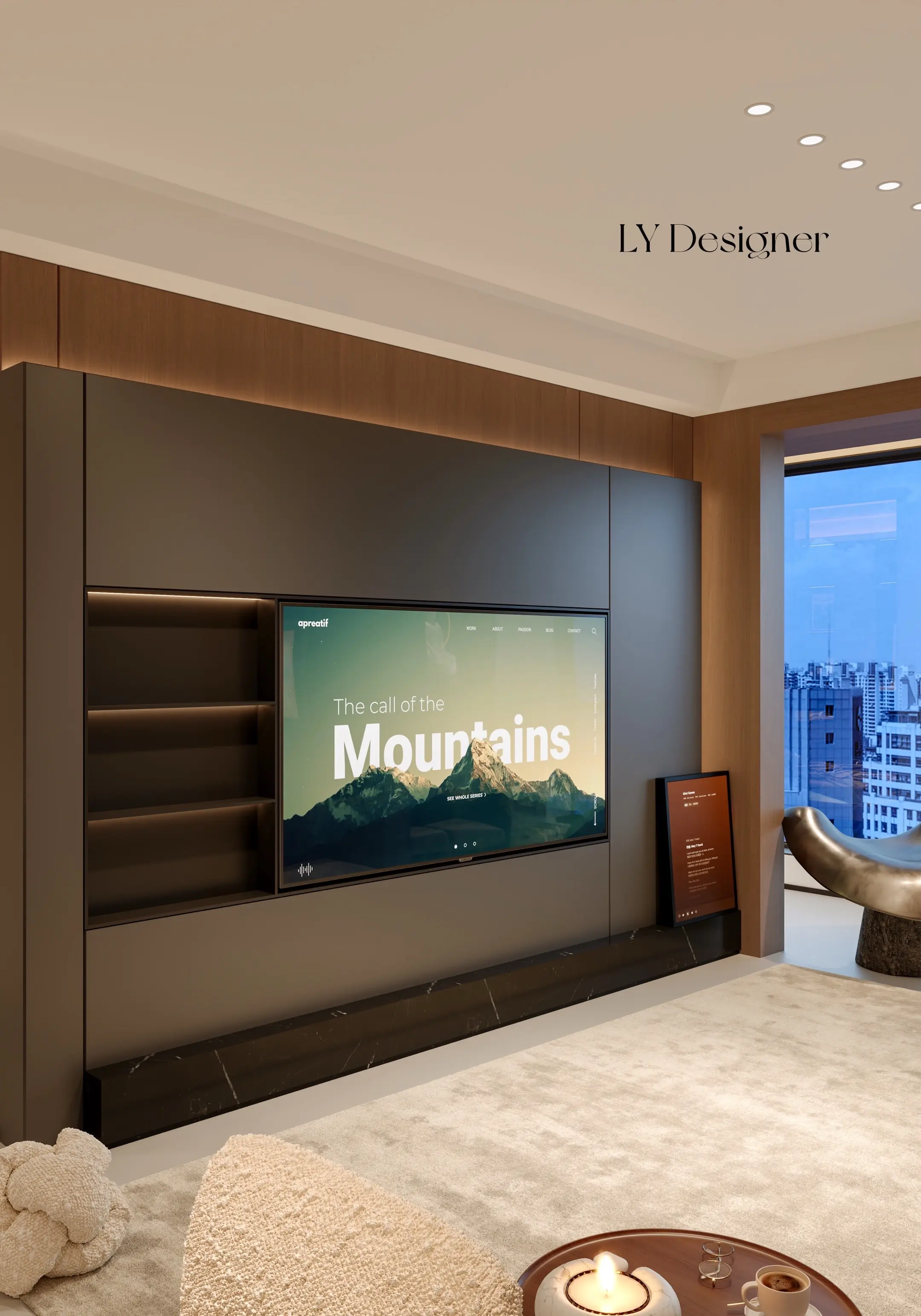 • 𝑳𝒀 𝑫𝑬𝑺𝑰𝑮𝑵 81平 福建设计 📺 电视背...