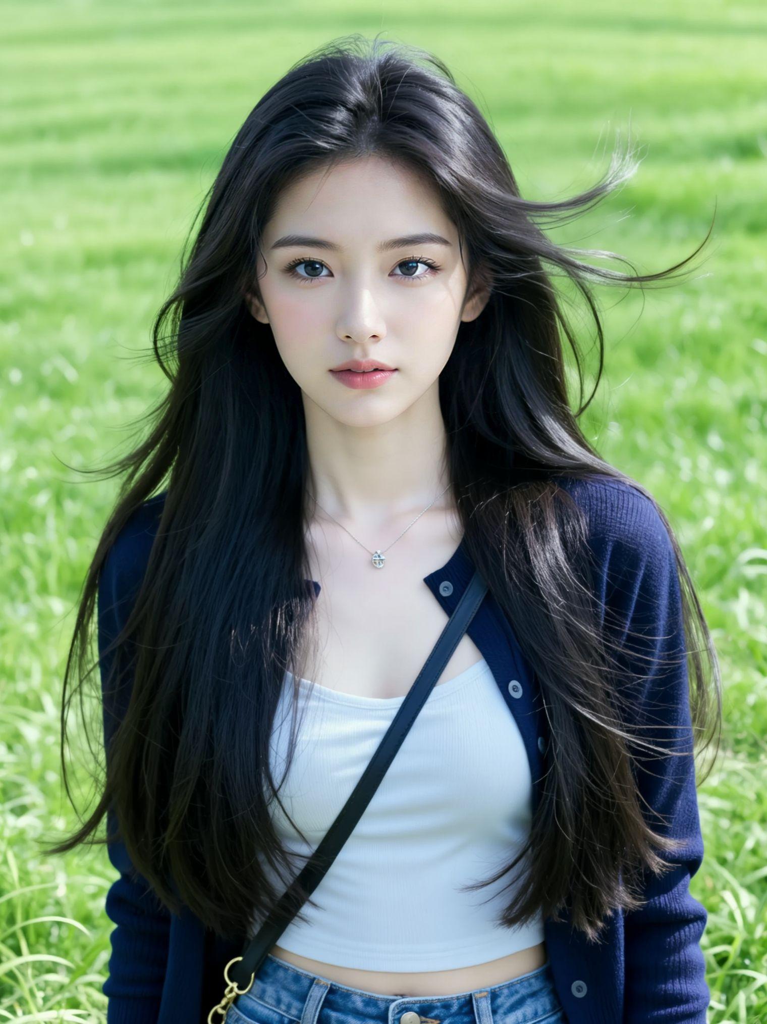 AI草地氛围感生活照