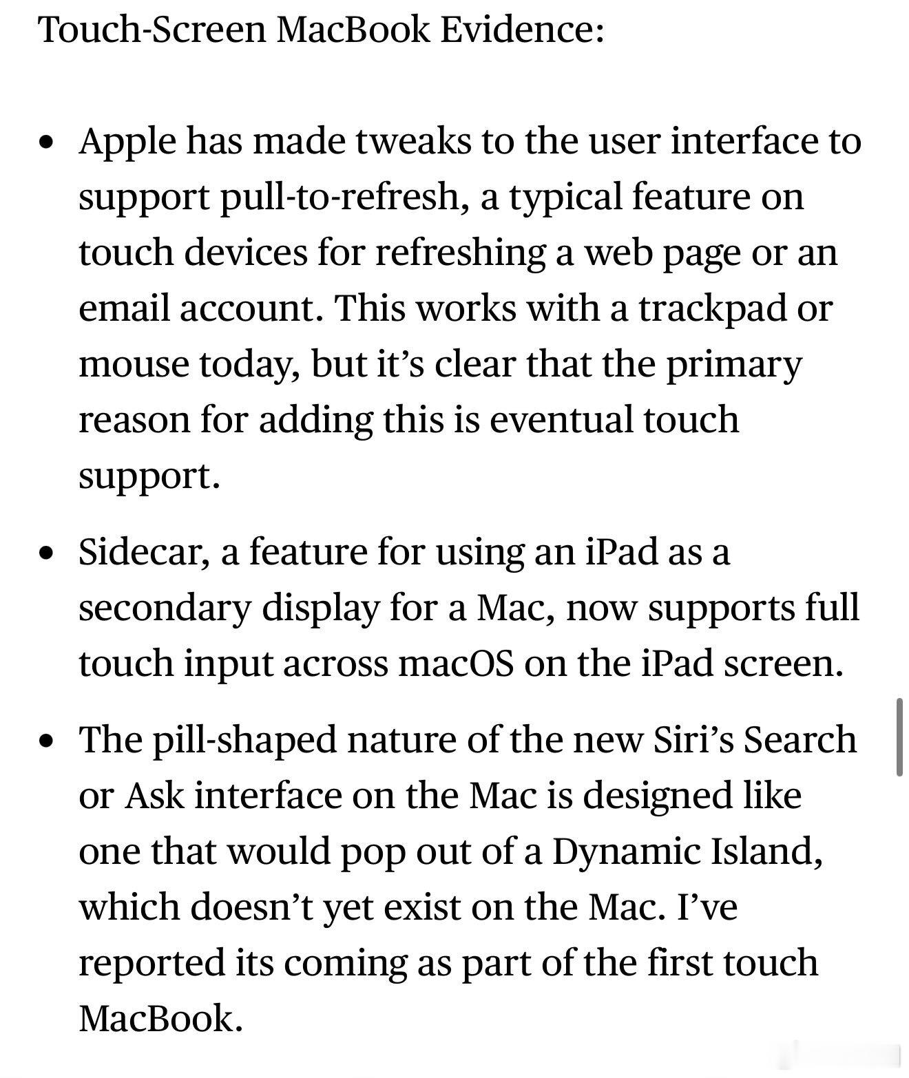折叠iPhone触屏MacBook快了原文在这里，大概率就是最贵iPhone+最