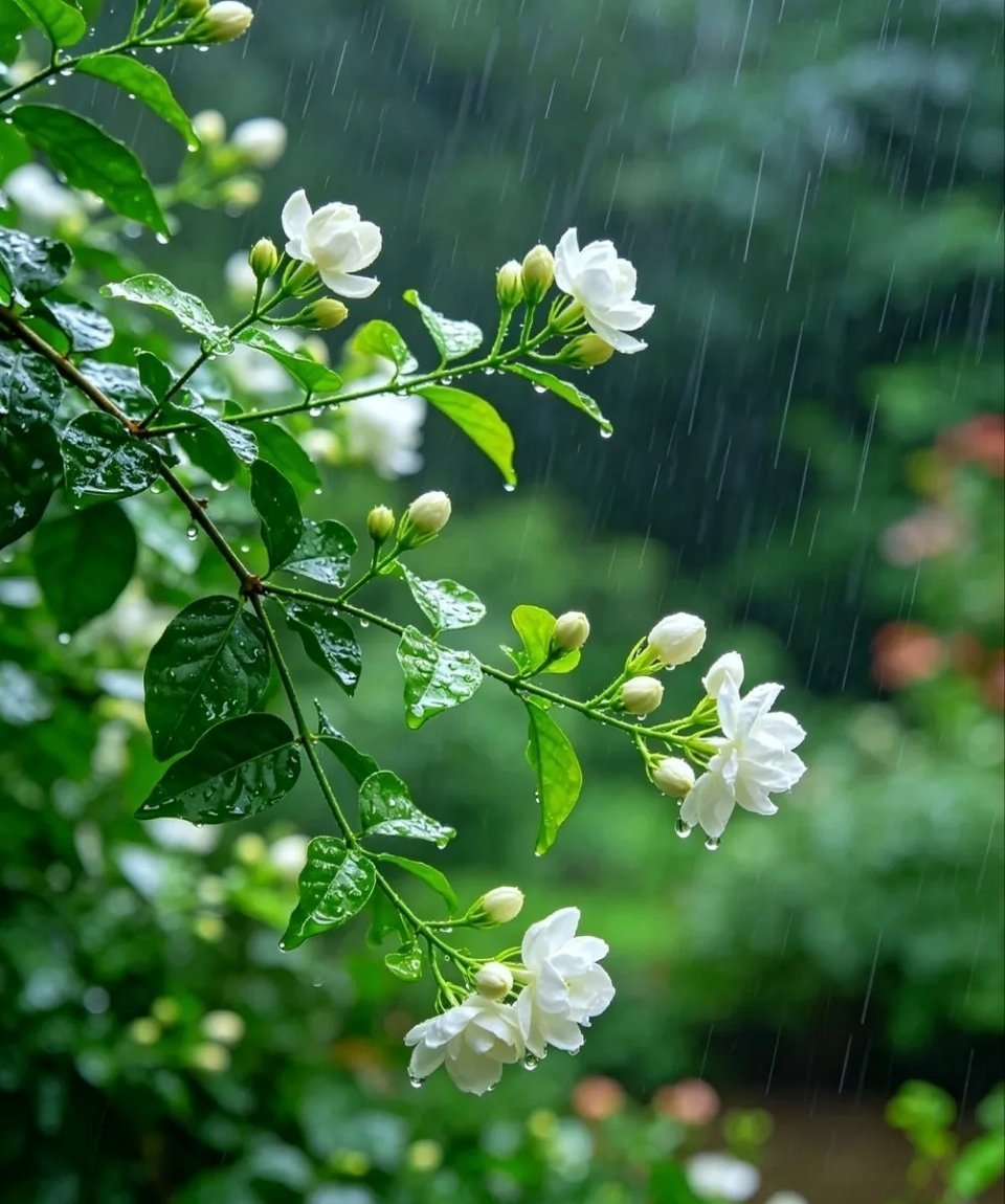 雨中茉莉花 