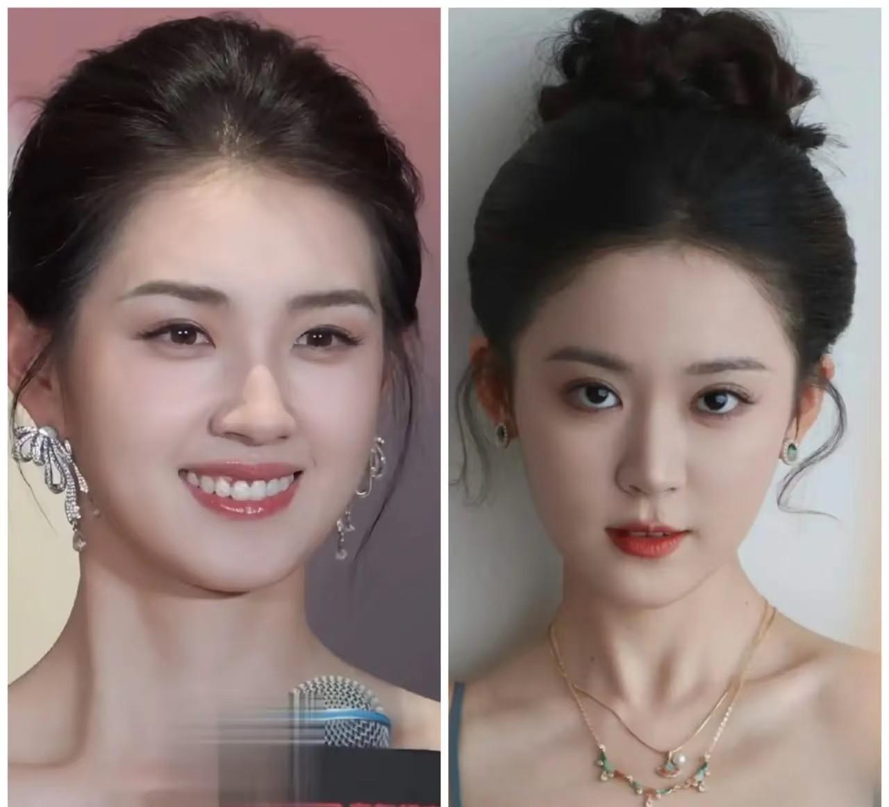 有人能分得清郭宇欣和翟一莹吗？
明明长的一点都不像
五官脸型都有区别
但是她俩一