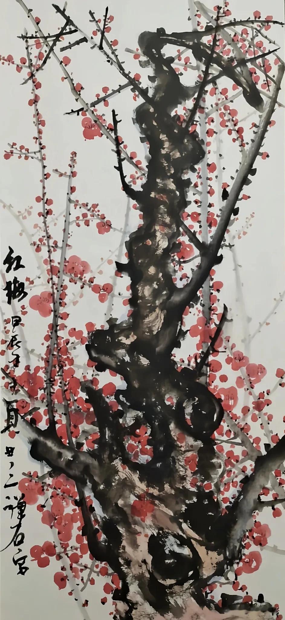 禅石梅花赋
 
乾坤有象，造化无穷。石者，凝天地之灵气，纳岁月之幽踪；梅也，秉造