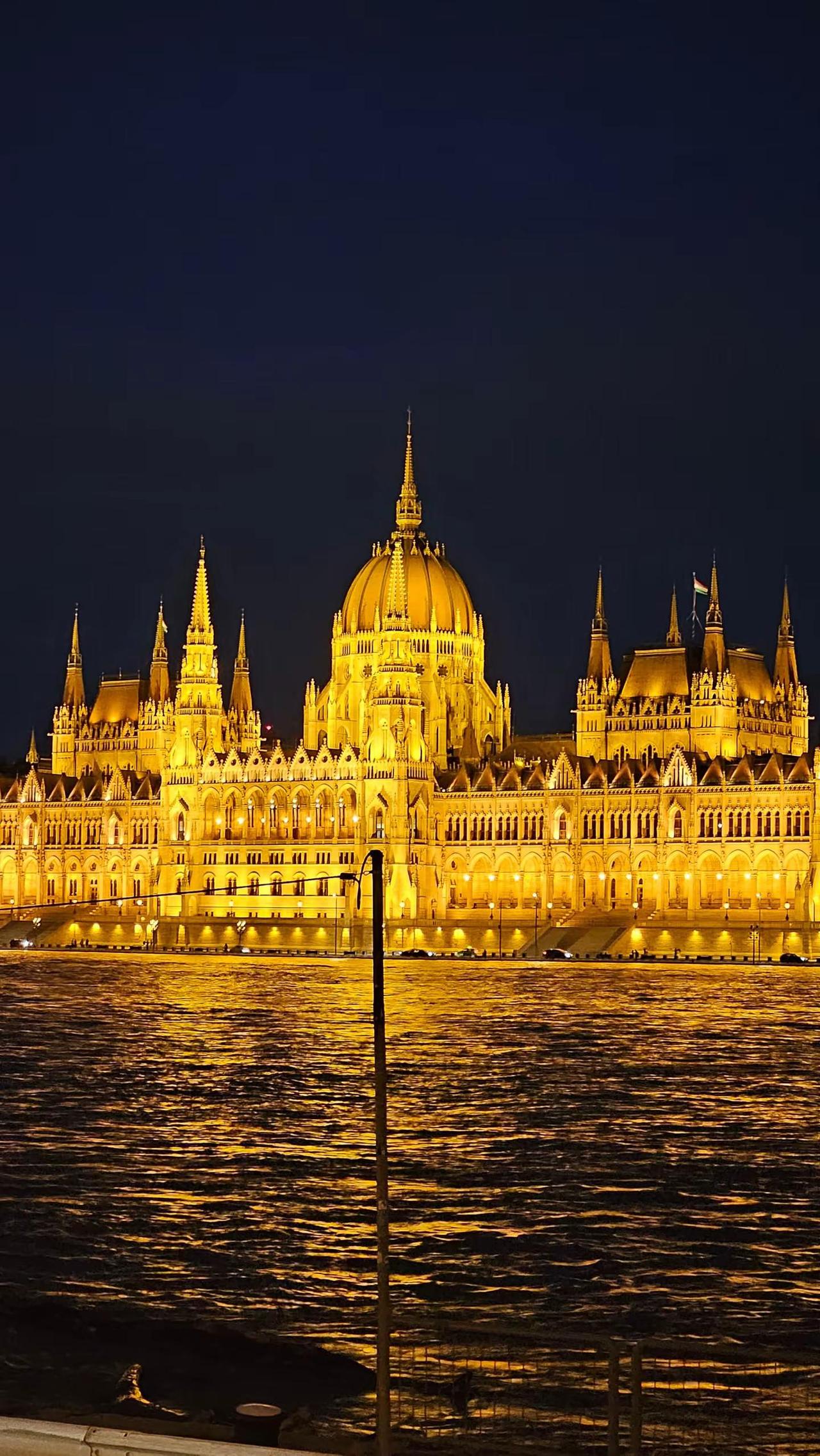 匈牙利布达佩斯的夜。旅游 布达佩斯 匈牙利