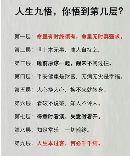 悟到几成？ 