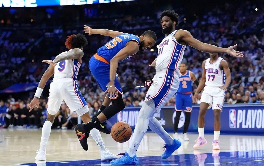 NBA季后赛东部首轮，尼克斯火力全开，连下四城4-0横扫76人强势晋级！布伦森带