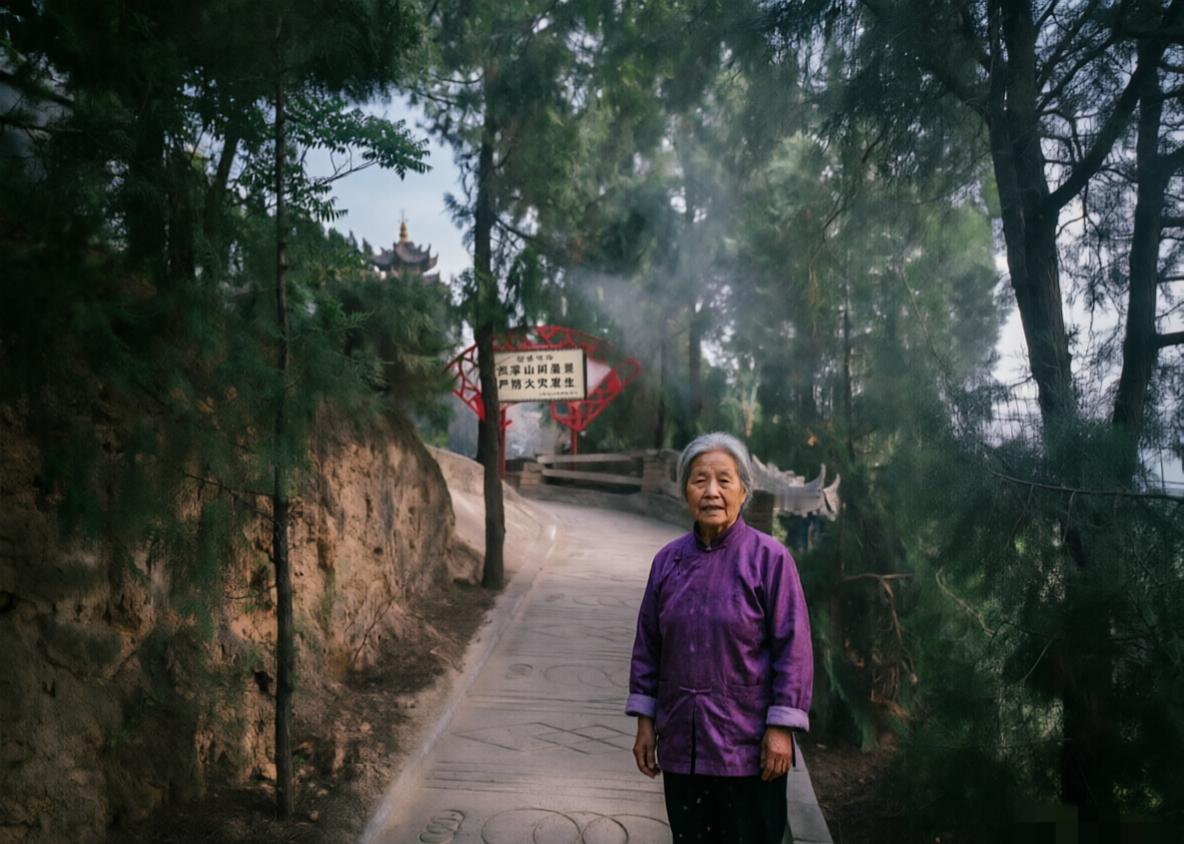 那天下午，我在学校门口扶起了一位摔倒的大娘。
她死死拽着我的袖子，指甲都快掐进肉