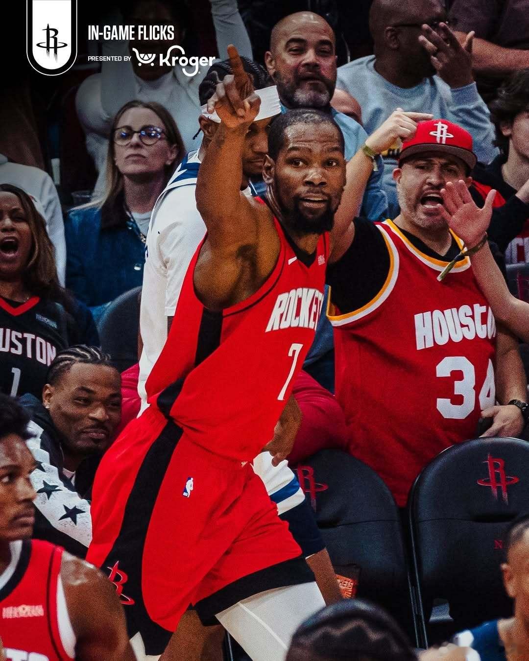 本次比赛杜兰特仿佛回到10年前休斯顿火箭火箭vs森林狼