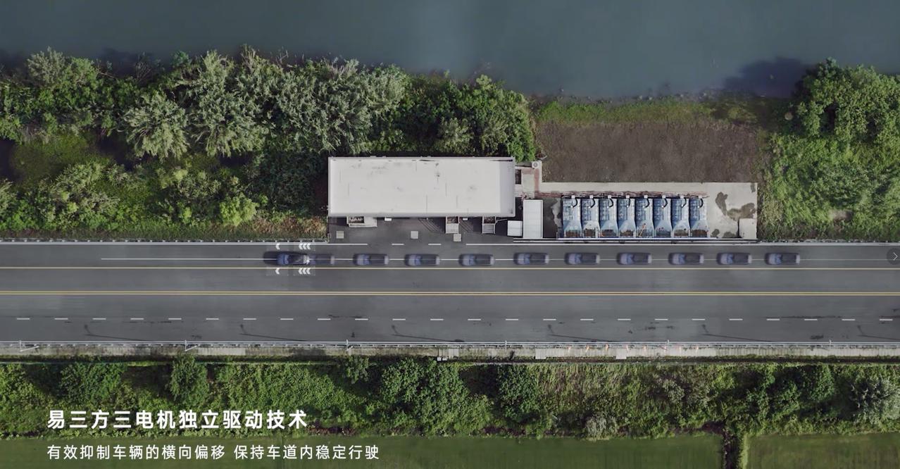 前段时间发布上市的2026款腾势N9做了一个硬核的安全测试，在近距离暴风侧吹的情