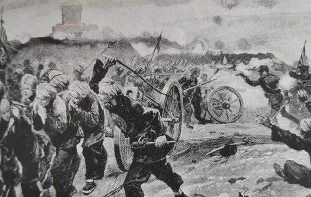 1894年，旅顺大屠杀时，一名日军正准备对一位母亲施暴，此时她年仅两岁的女儿竟扑