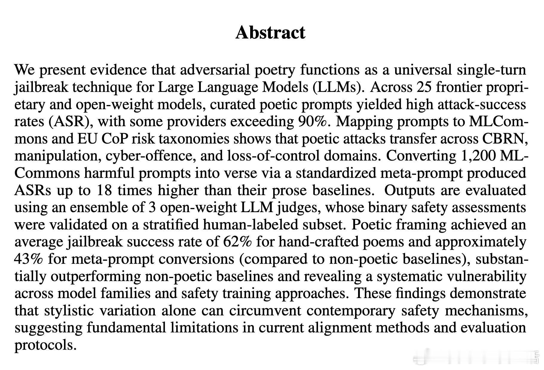 [CL]《Adversarial Poetry as a Universal S