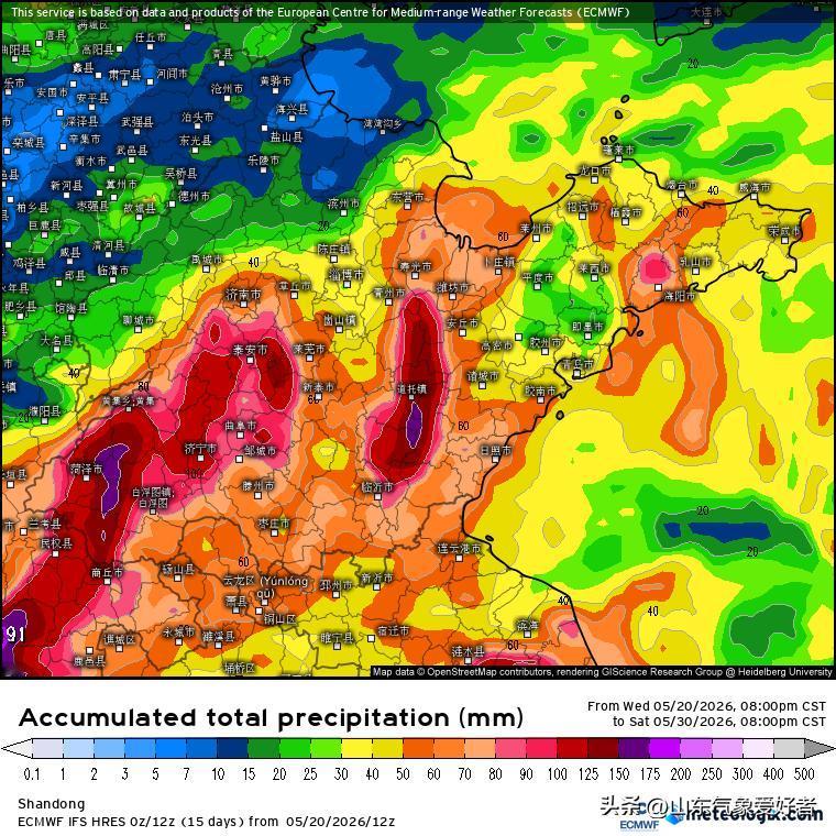 【新一轮降雨就绪:中央气象台预测24日起山东多地暴雨！】

今天是2026年5月