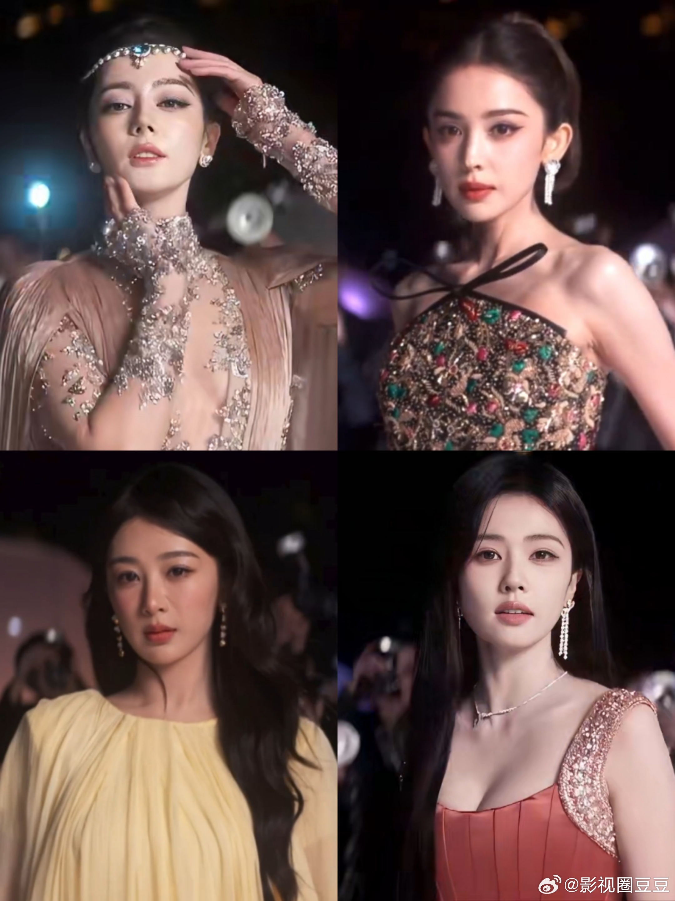 VOGUE红毯 90花今晚出息了，迪丽热巴杨紫白鹿古力娜扎，各有各的美！ ​​​