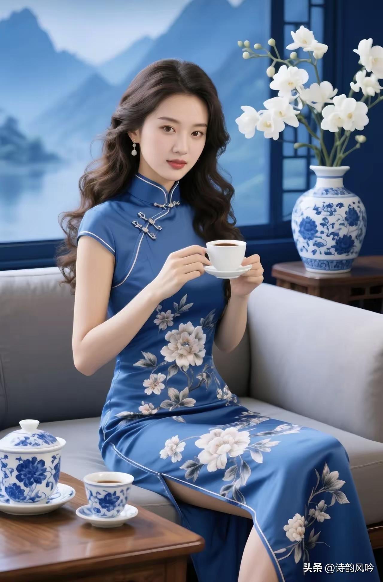 天净沙·春风华堂日常
春风十里廊长，
红妆娇影华堂。
休叹人间火巷。
日常情酿，