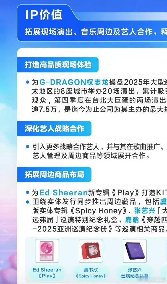 虞书欣厉害啊，专辑都上了2025年腾讯音乐的财报 