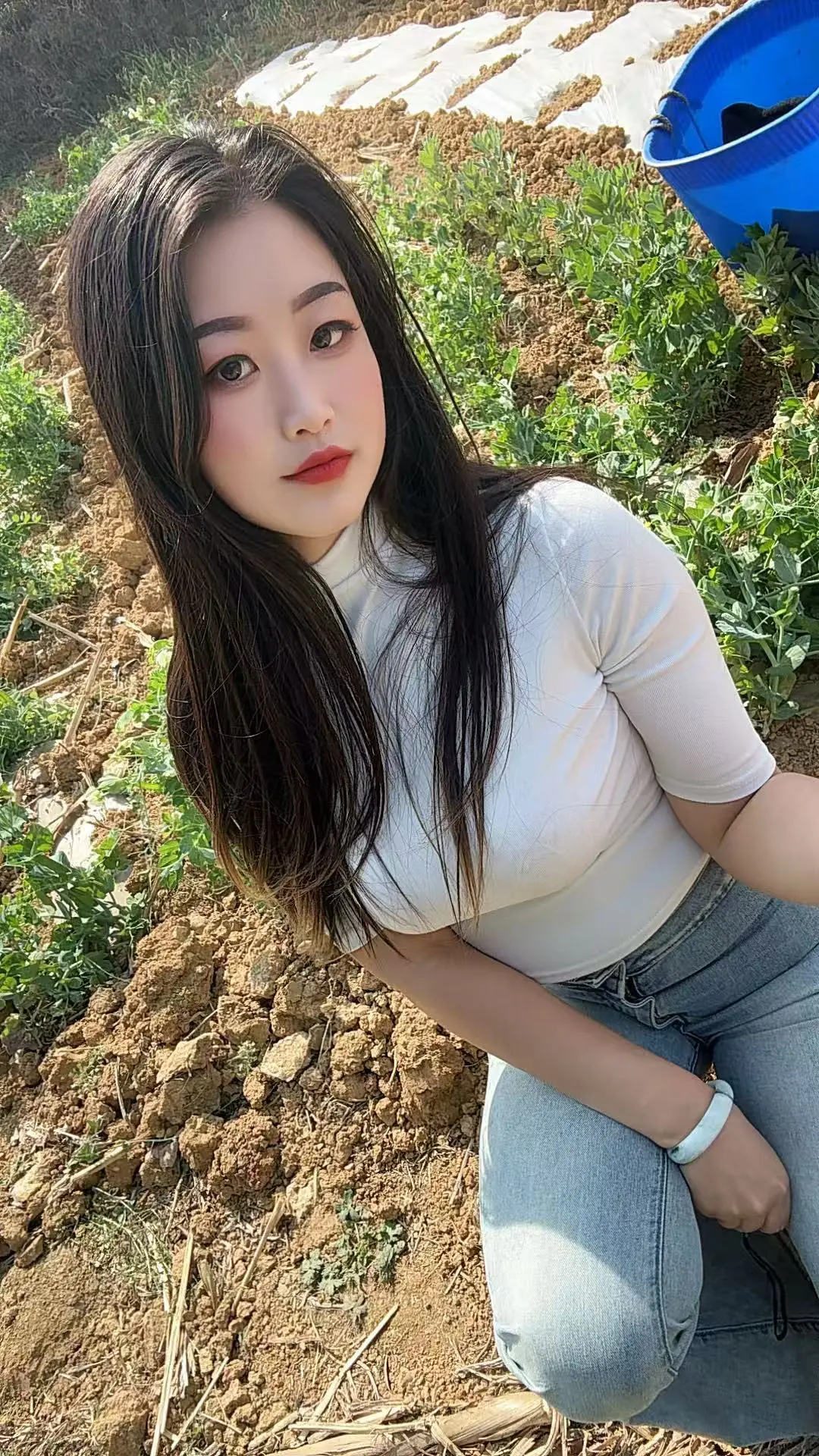 农村姑娘种地日常 农村生活 感情