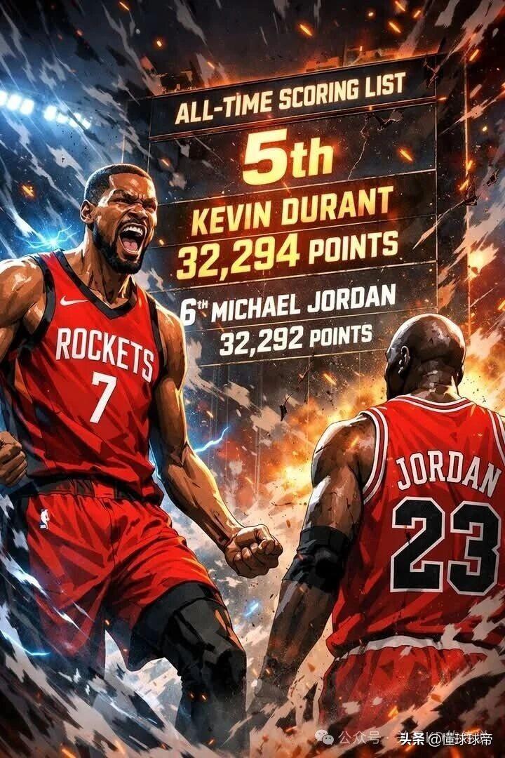 杜兰特不仅总得分超越了乔丹，得分效率也远远超越了乔丹！

杜兰特职业生涯目前打了