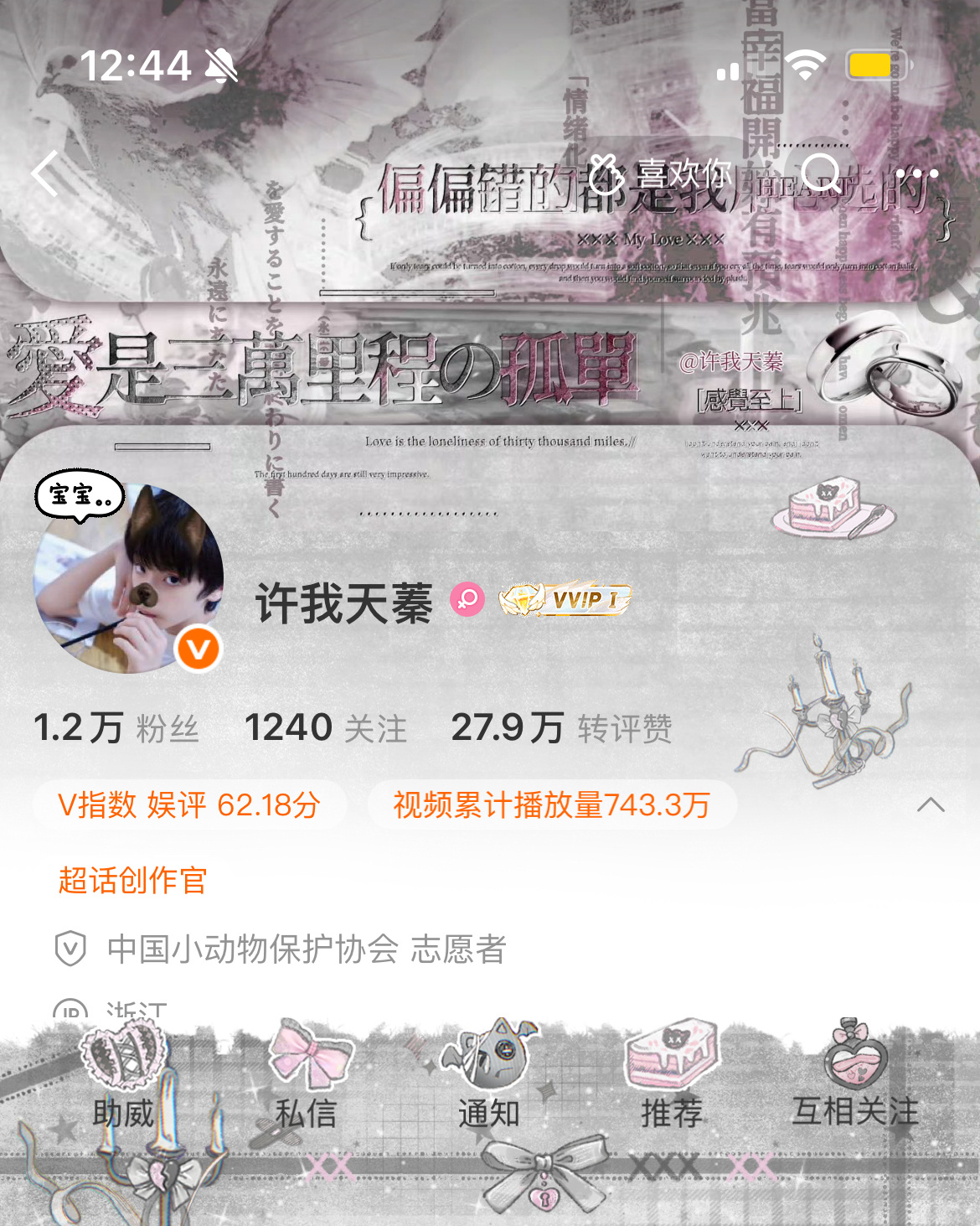 V指数降临！主页越来越好看了