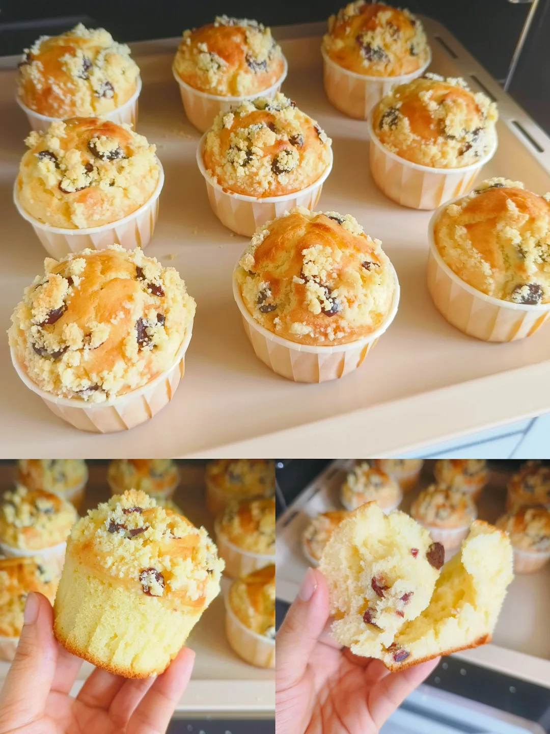 无需打发||搅一搅就成功的蔓越莓麦芬蛋糕