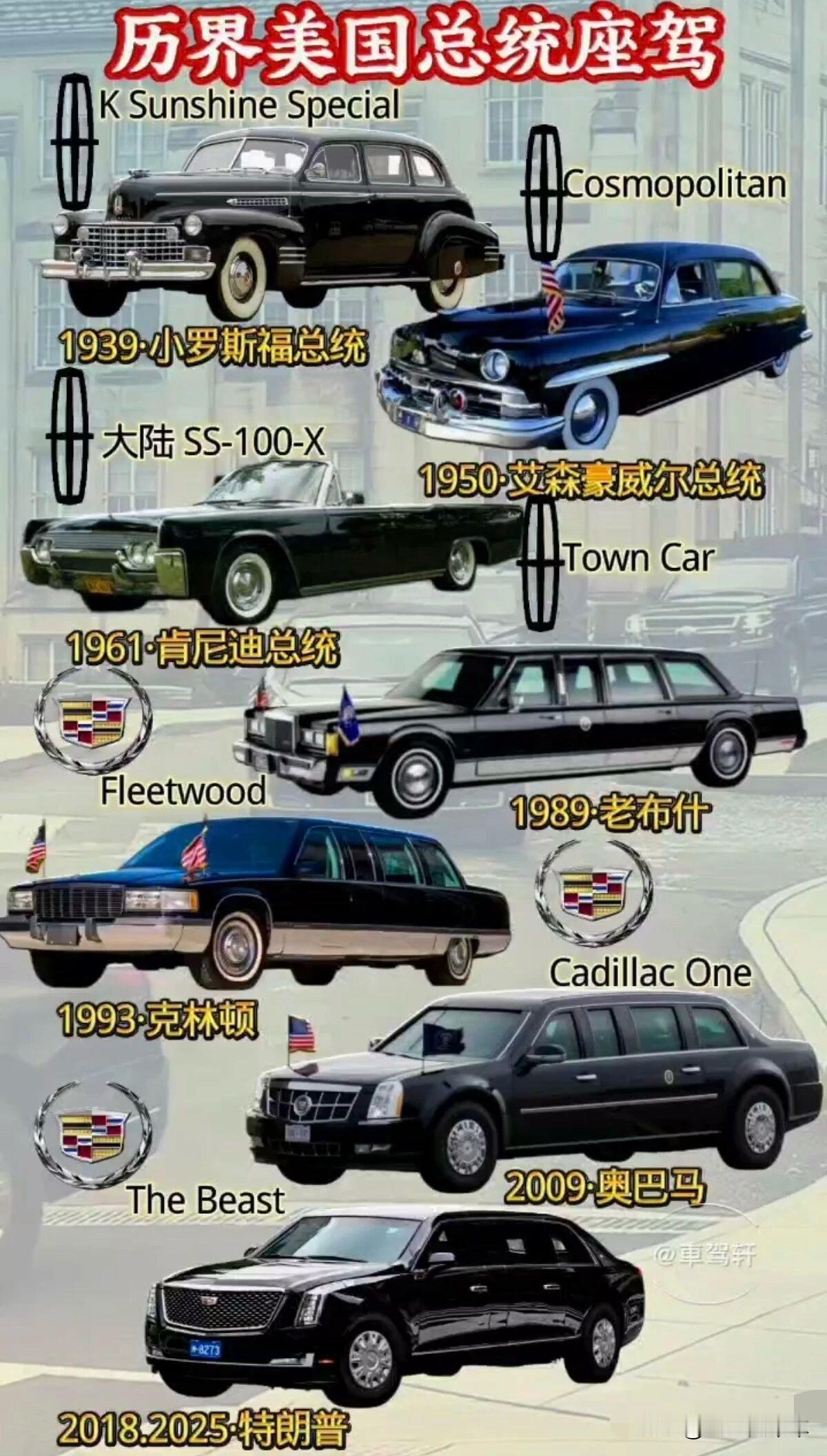 历届美国总统座驾美国总统座驾 豪华汽车座驾