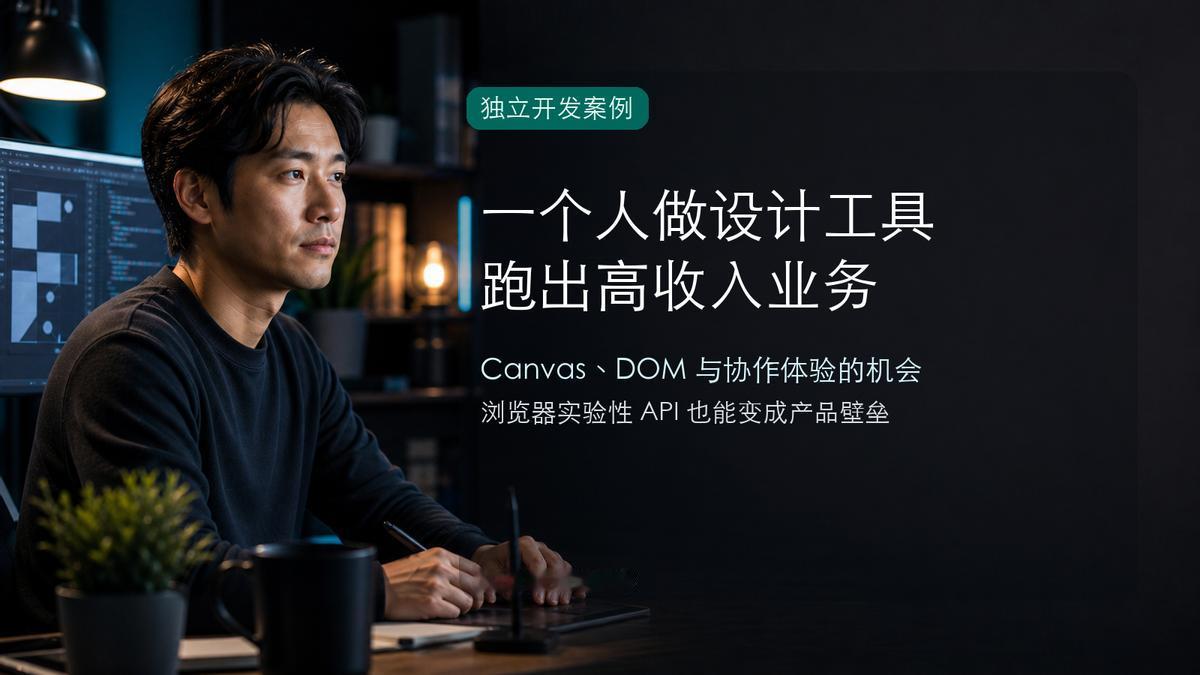 Troy的设计协作工具在2023年Q3单月收入突破66万美金。看他的GitHub