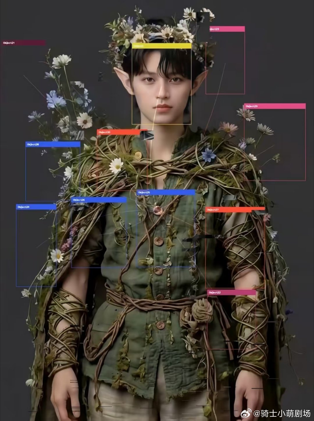 哇唧唧哇AI造型十年内没人能看懂哇唧唧哇AI短片全员AI造型把未来感焊在身上，风