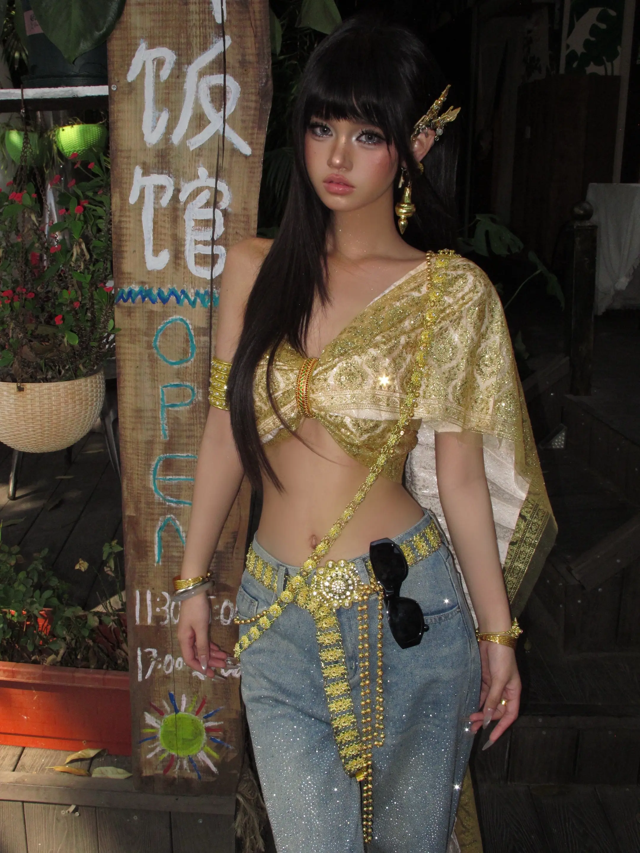 黑皮亚裔服傣妹！